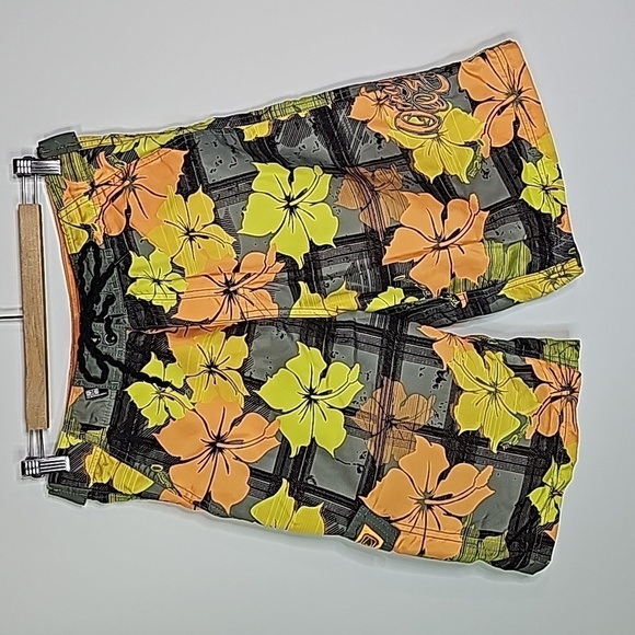 Ocean Earth small orange and yellow swim shorts - Picture 1 of 6